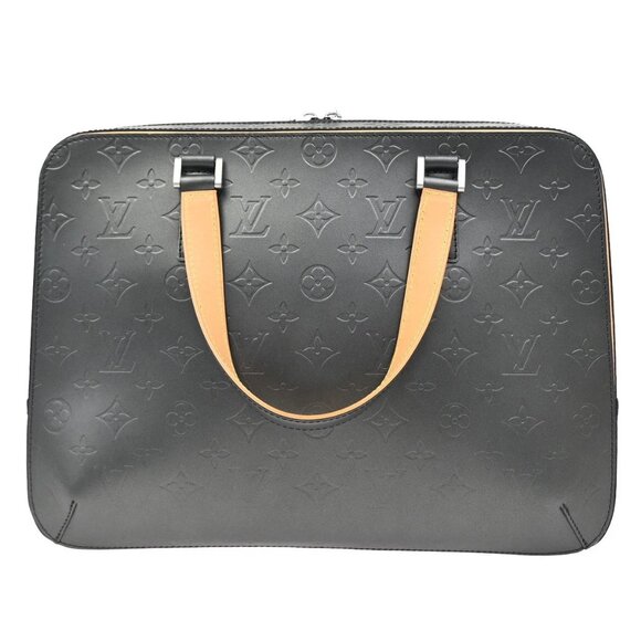 LOUIS VUITTON Malden Hand Tote Bag Monogram Mat Leather Black M55132 84KB365 - Picture 3 of 15